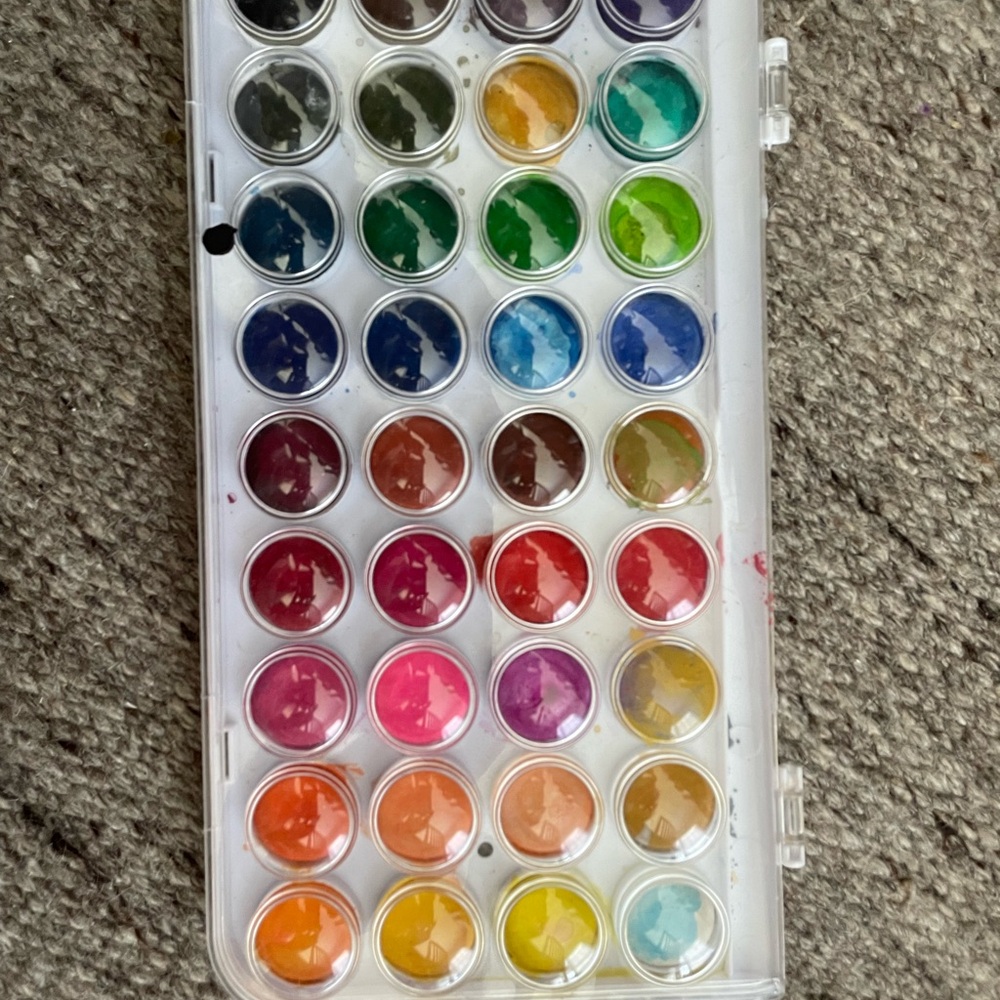 Kids Watercolor Paint Set - 36 Colors